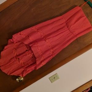 Strapless High-Low Dress